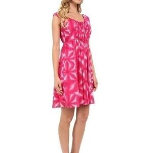 2/$25 CALVIN KLEIN Dazzle Pink Pleated Chiffon Dress Size 14